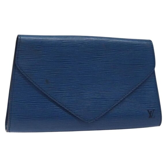 LOUIS VUITTON Epi Art Deco Clutch Bag Blue - Picture 2 of 16